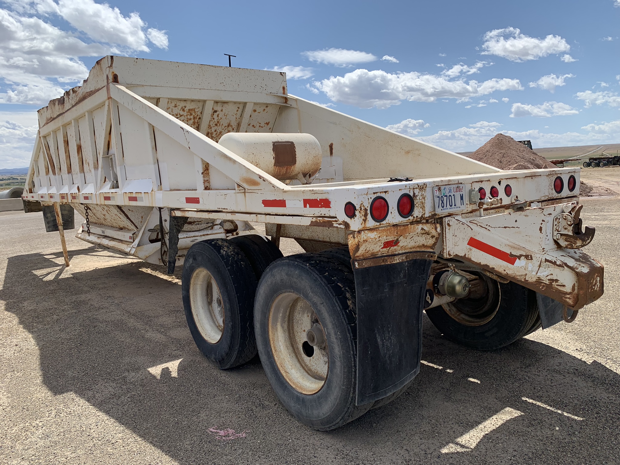 TANDUM AXLE BELLY DUMP TRAILER Dogface Heavy Equipment Sales Dogface Heavy Equipment Sales