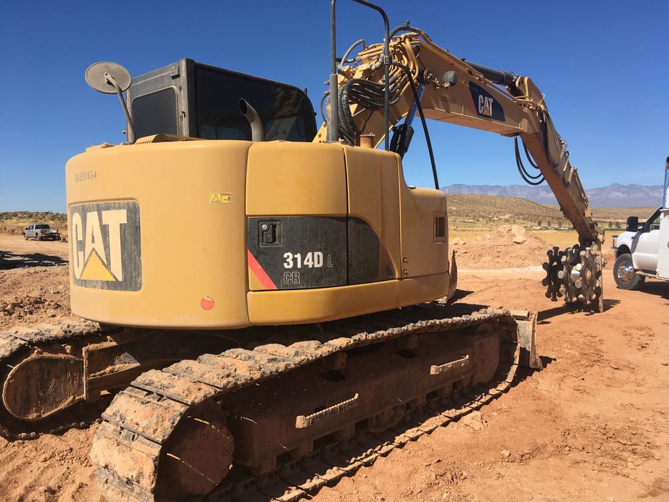 Cat 314D Excavator with Blade