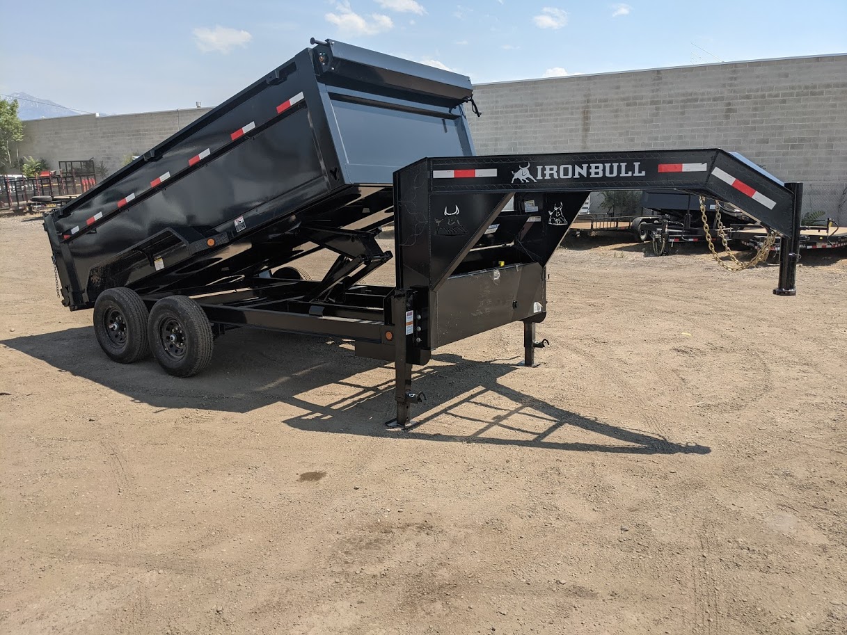 2021 NEW 7X16 GOOSE NECK DUMP TRAILER