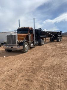 2001 NICE PETE MODEL 379 DAY CAB TRUCK AND A 1998 RANCO END DUMP TRAILER
