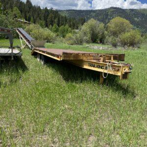 1991 TRAIL KING MODEL TK40-2400 40,000 POUND BEAVER TAIL TRAILER