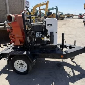 6 INCH TRAILER MOUNTED TRASH WATER PUMP