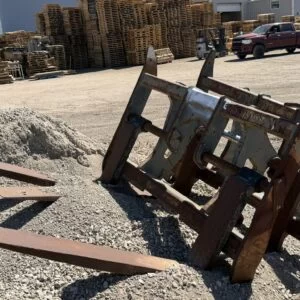 TWO 3 YARD WHEEL LOADER FORKS